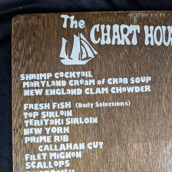 The chart house cutting board menu decor - Picture 5 of 6